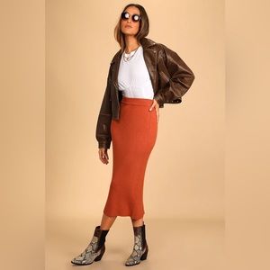 American Eagle Don't Ask Why Ribbed Pencil Skirt